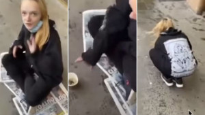Prosjakinja je bila nezadovoljna novcem kojeg je dobila od fudbalera, dobila je što je i tražila 