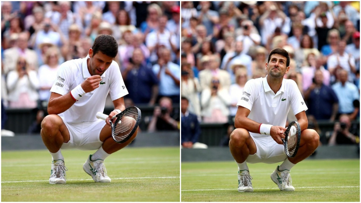 Zašto je Novak Đoković jučer jeo travu nakon pobjede protiv Rogera Federera?