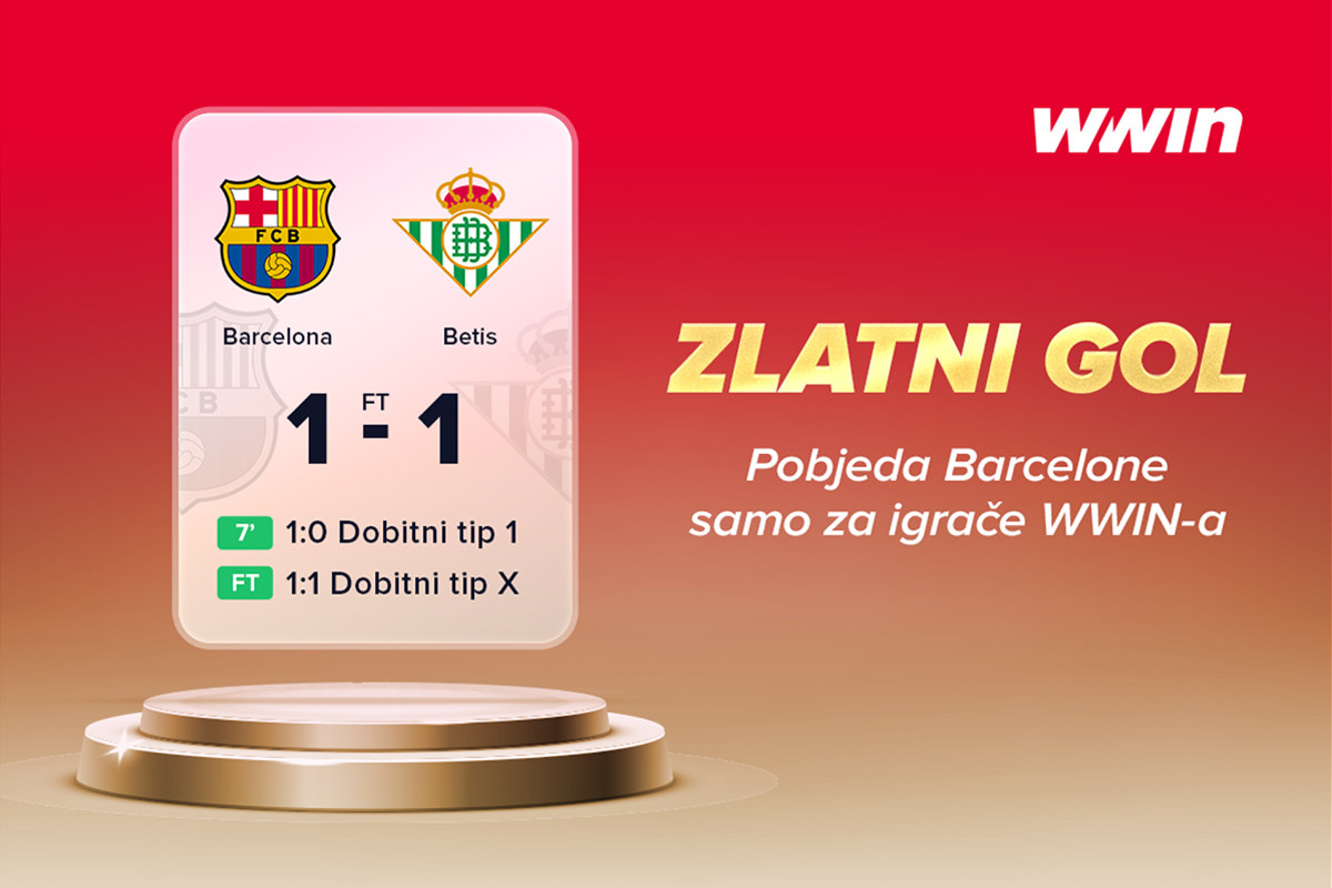WWin kladionica oduševila igrače: Zlatni gol i W2 prednost donijeli dobitke i pored remija! WWin kladionica oduševila igrače: Zlatni gol i W2 prednost donijeli dobitke i pored remija!