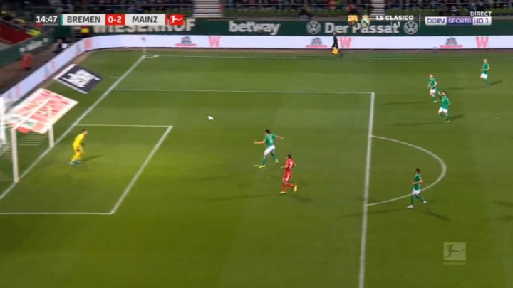 Na meču Werdera i Mainza postignut najbizarniji autogol ove sezone