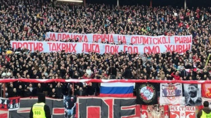 Delije uz sliku ratnog zločinca poslale poruku Splićanima