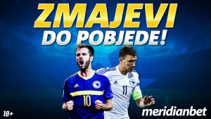 MeridianBet „razbio“ konkurenciju najvećim kvotama: Pobjeda Bosne i Hercegovine 3.50!