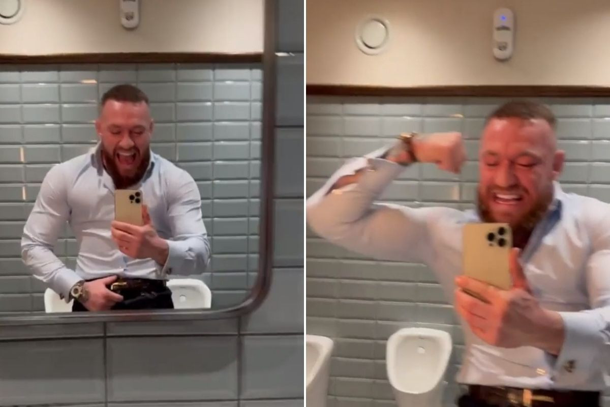 Novi 'zabrinjavajući' video Conora McGregora: Stoji pred ogledalom u WC-u i vrišti od uzbuđenja