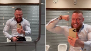 Novi 'zabrinjavajući' video Conora McGregora: Stoji pred ogledalom u WC-u i vrišti od uzbuđenja