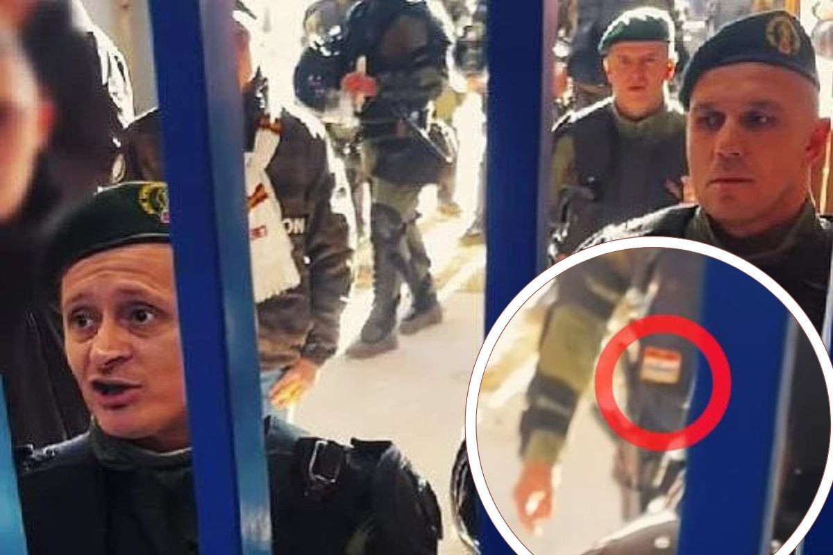 Navijači Sarajeva objavili video: Policijski službenik u Posušju sa zastavom Hrvatske Navijači Sarajeva objavili video: Policijski službenik u Posušju sa zastavom Hrvatske