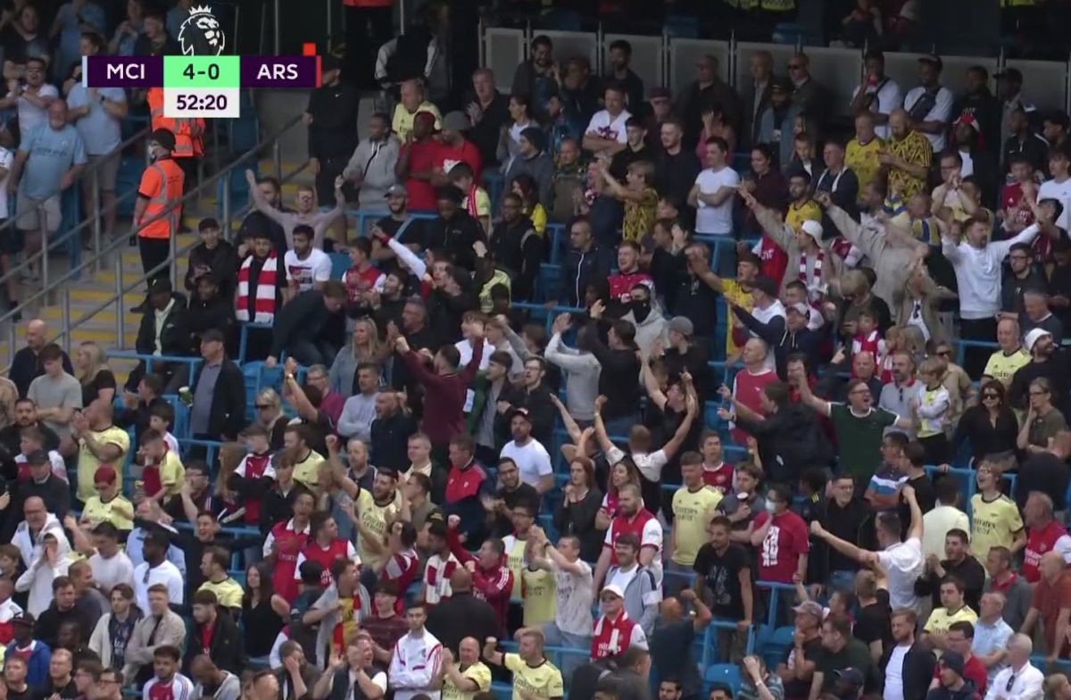 Topnici dotakli dno: Navijači Arsenala slavili kada je Manchester City poveo sa 4:0