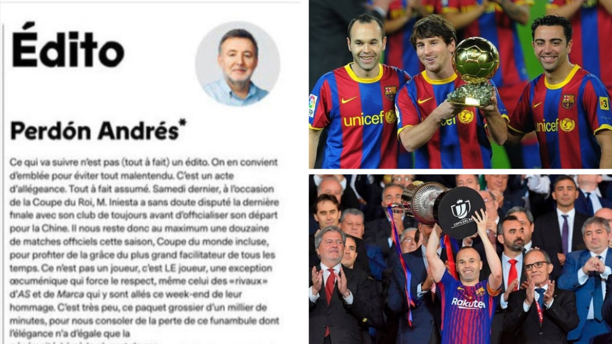 France Footbal se izvinio Iniesti: Andrese, oprosti nam