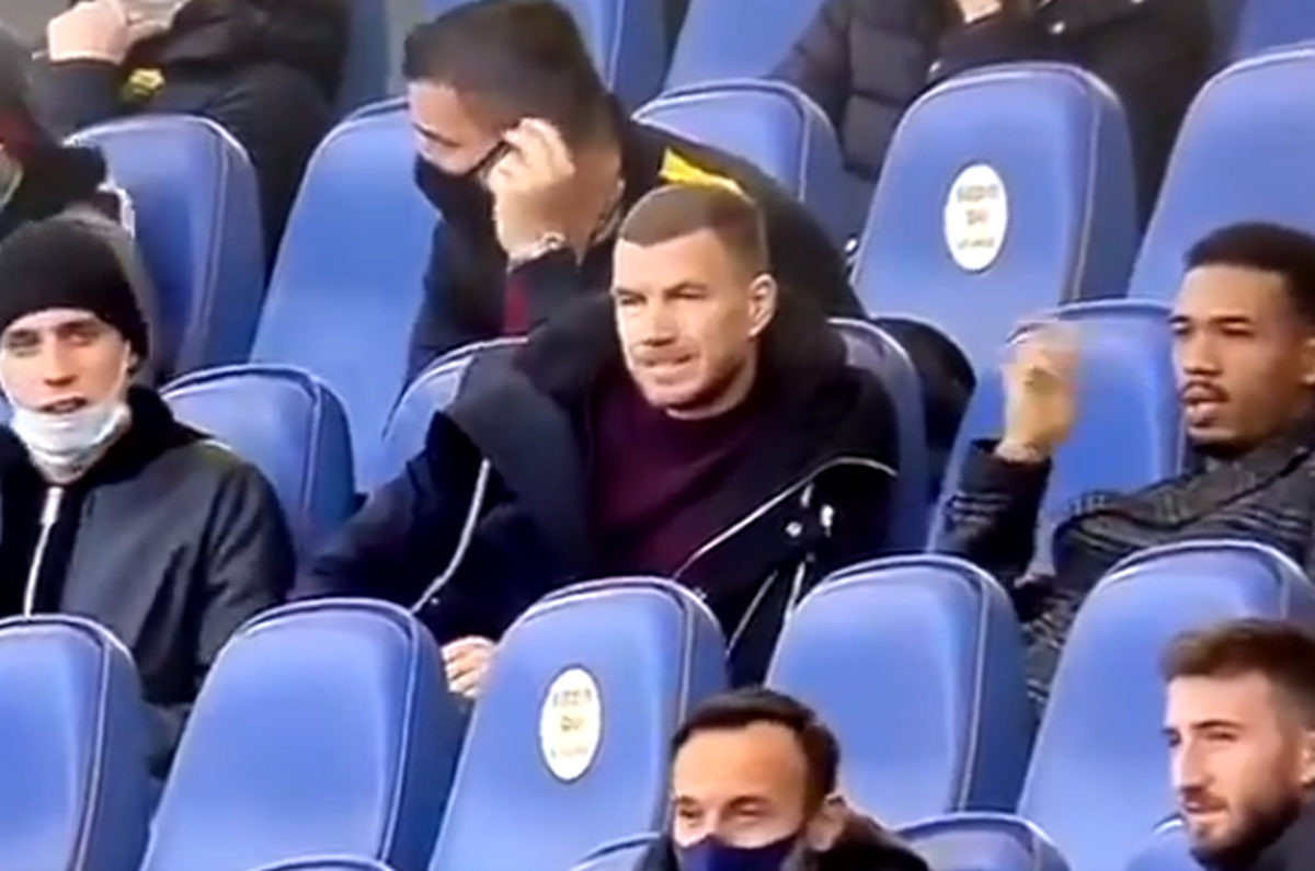 Mayoral zabio za Romu, kamere su odmah snimile reakciju Džeke na tribinama