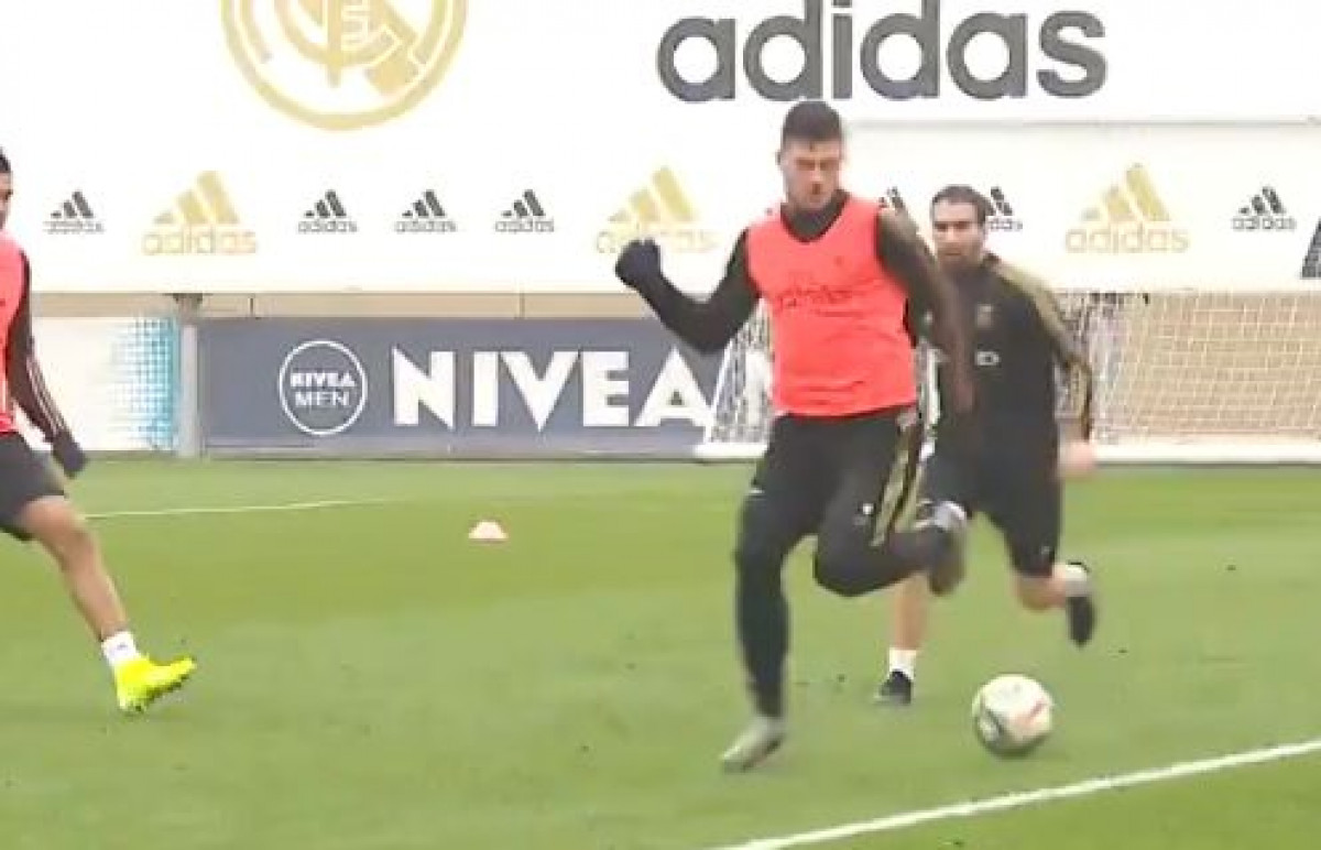 Luka Jović potezom na treningu oduševio navijače Real Madrida
