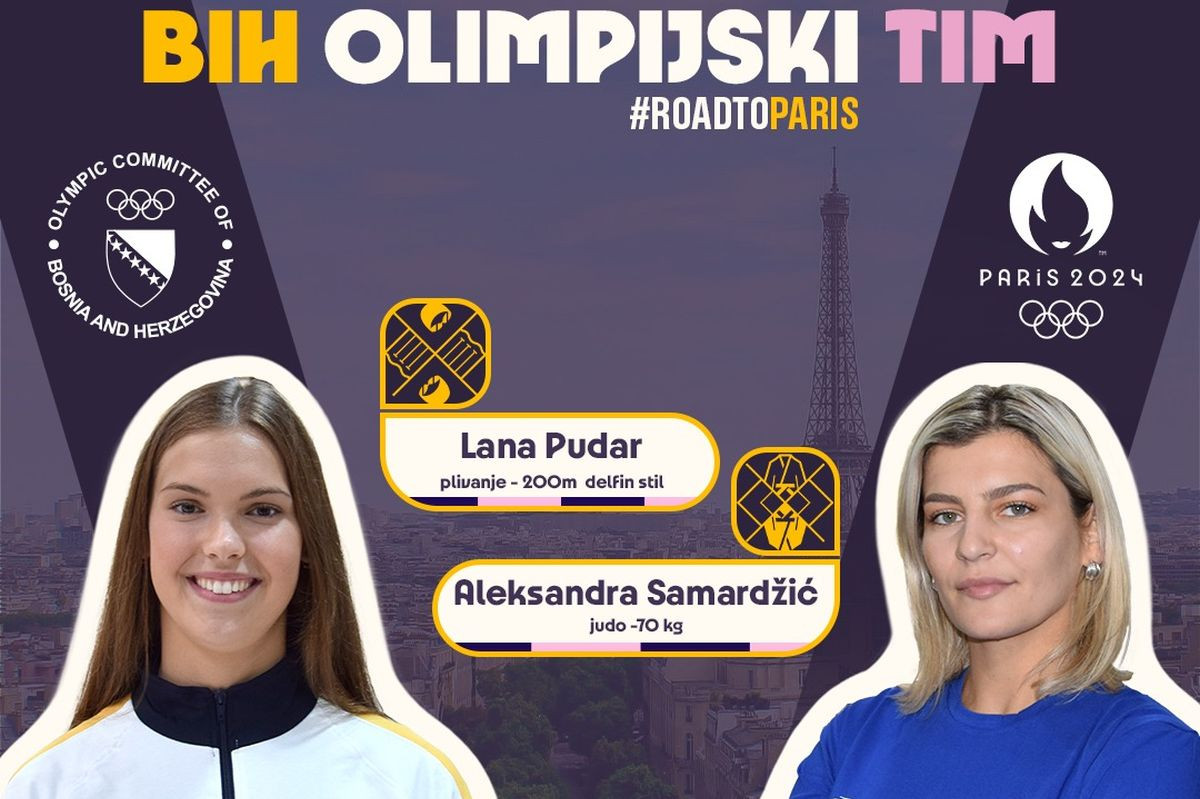 U Parizu danas boje Bosne i Hercegovine brane Aleksandra Samardžić i Lana Pudar U Parizu danas boje Bosne i Hercegovine brane Aleksandra Samardžić i Lana Pudar