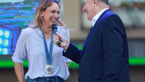 Osijek dočekao svoju heroinu: Osmijeh Donne Vekić je rekao više od riječi