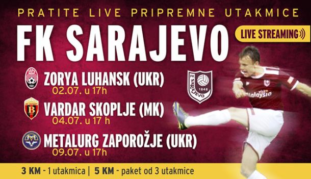 Pratite uživo pripremne utakmice FK Sarajevo