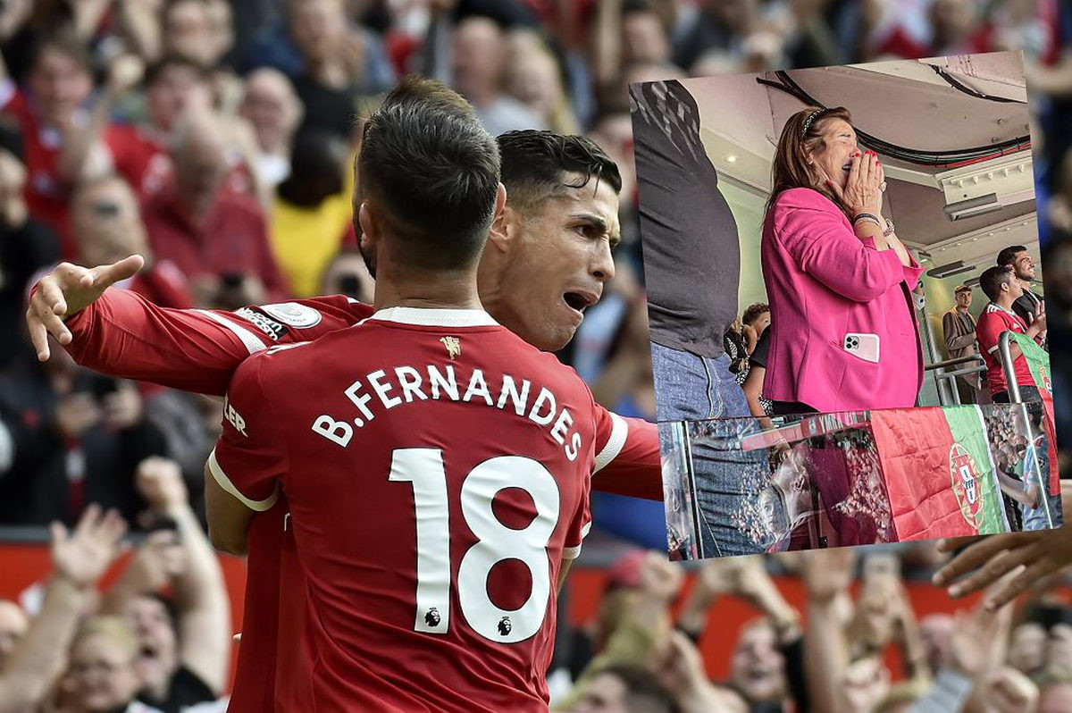 Unatoč zabrani, Ronaldova mama je došla na Old Trafford, u jednom trenutku je i zaplakala