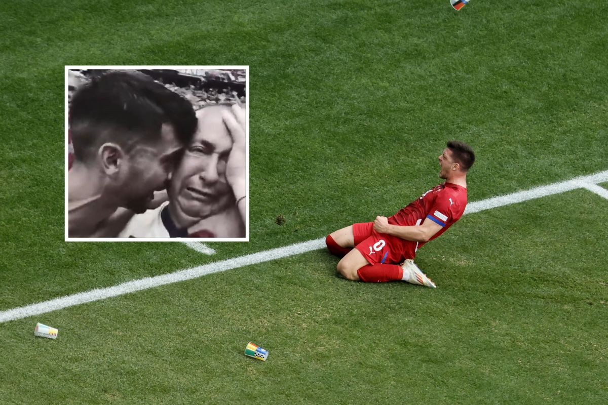 Pjevač s emocijom - Luka Jović zabio, Đani na tribinama zaplakao kao malo dijete Pjevač s emocijom - Luka Jović zabio, Đani na tribinama zaplakao kao malo dijete