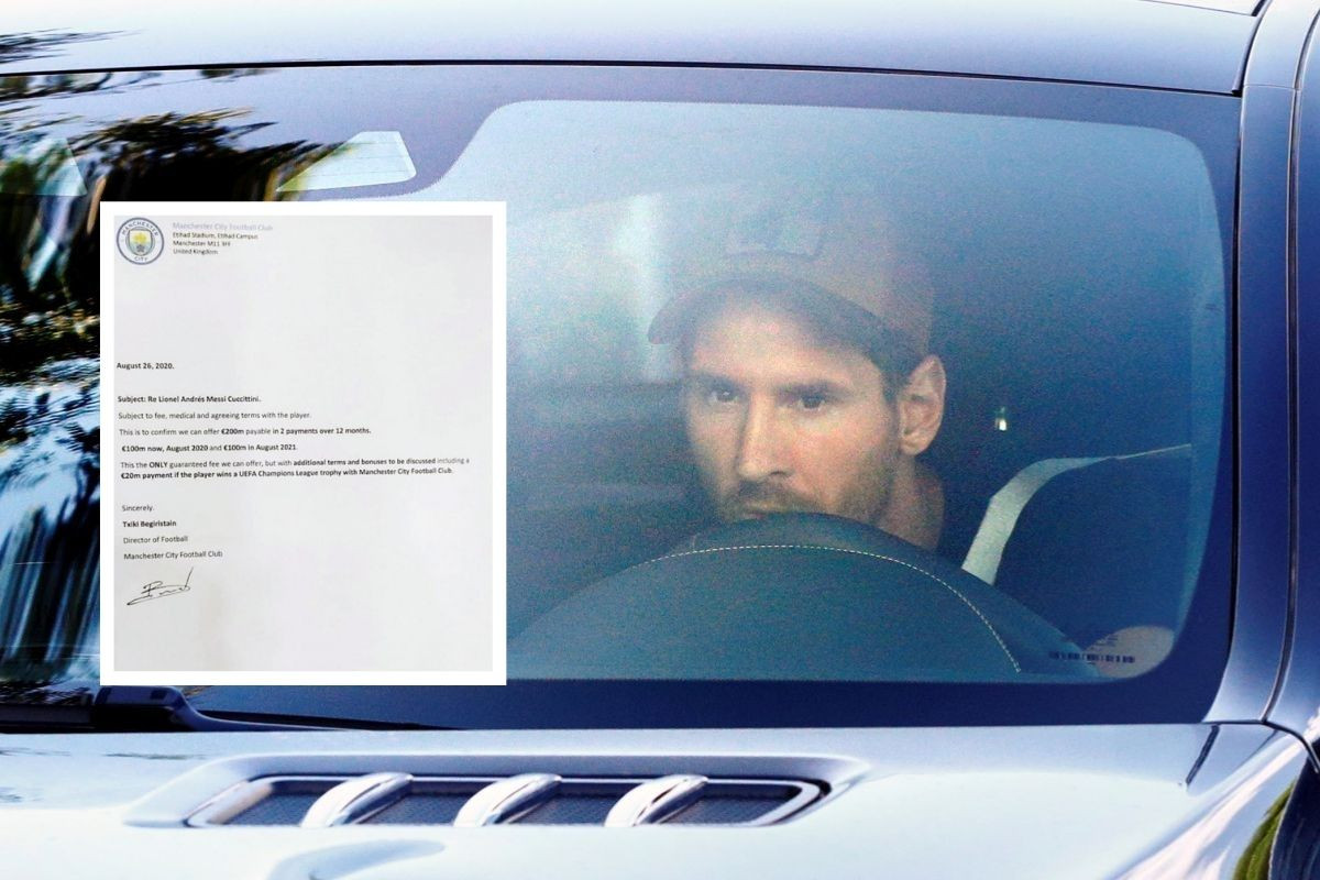 Internetom kruži fotografija ponude Manchester Cityja za Lionela Messija 