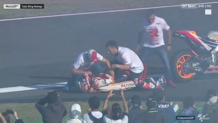 Bizaran detalj: Marquez doživio povredu na proslavi titule