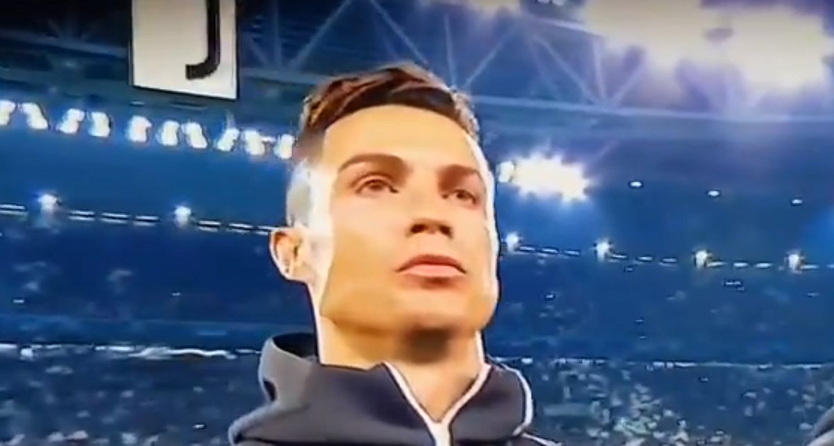 Himna Lige šampiona i 'robot' Ronaldo u fokusu: Na kraju himne robot se upalio!
