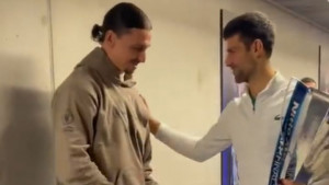 Đoković se oduševio kada je ugledao Zlatana, a Ibrahimović pokazao da nije zaboravio bosanski jezik