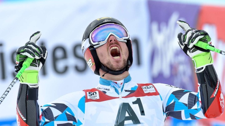 Marcel Hirscher slavio u slalomu u Leviju