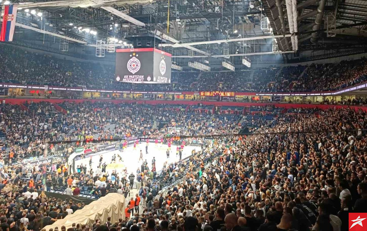 Sportska noć u Beogradu počela je na spektakularan način: Najzaslužniji za to su navijači Partizana