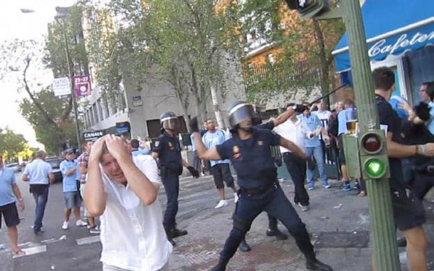 Kako je španska policija pretukla navijače Man Cityja