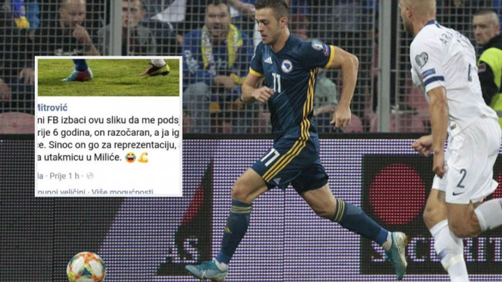 "On razočaran, ja igrač utakmice, on sinoć dao za reprezentaciju, a ja u Miliće na utakmicu..."