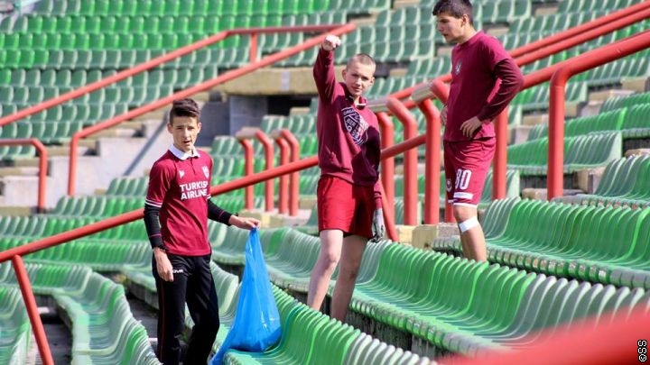 FK Sarajevo organizovao akciju čišćenja stadiona Koševo