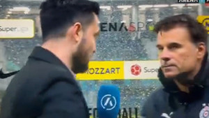 U direktnom prijenosu se jasno čulo šta je iznervirani Stanojević dobacio Grobarima