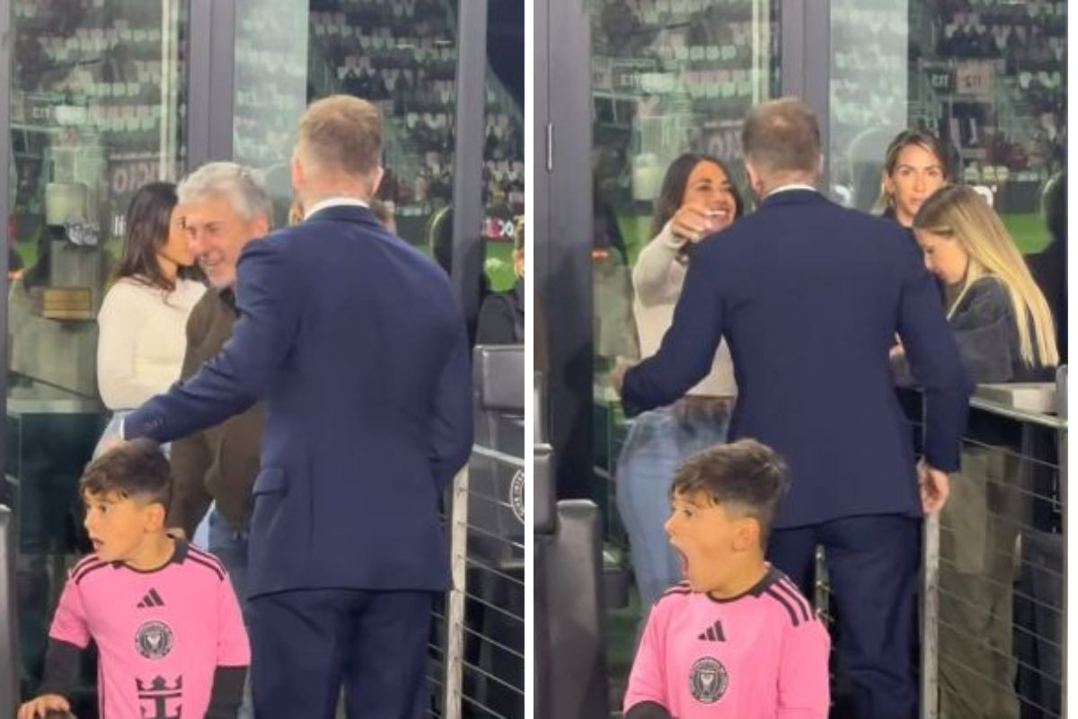 Beckham došao da pozdravi Messijevu porodicu, internet bruji o potezu njegovog najmlađeg sina