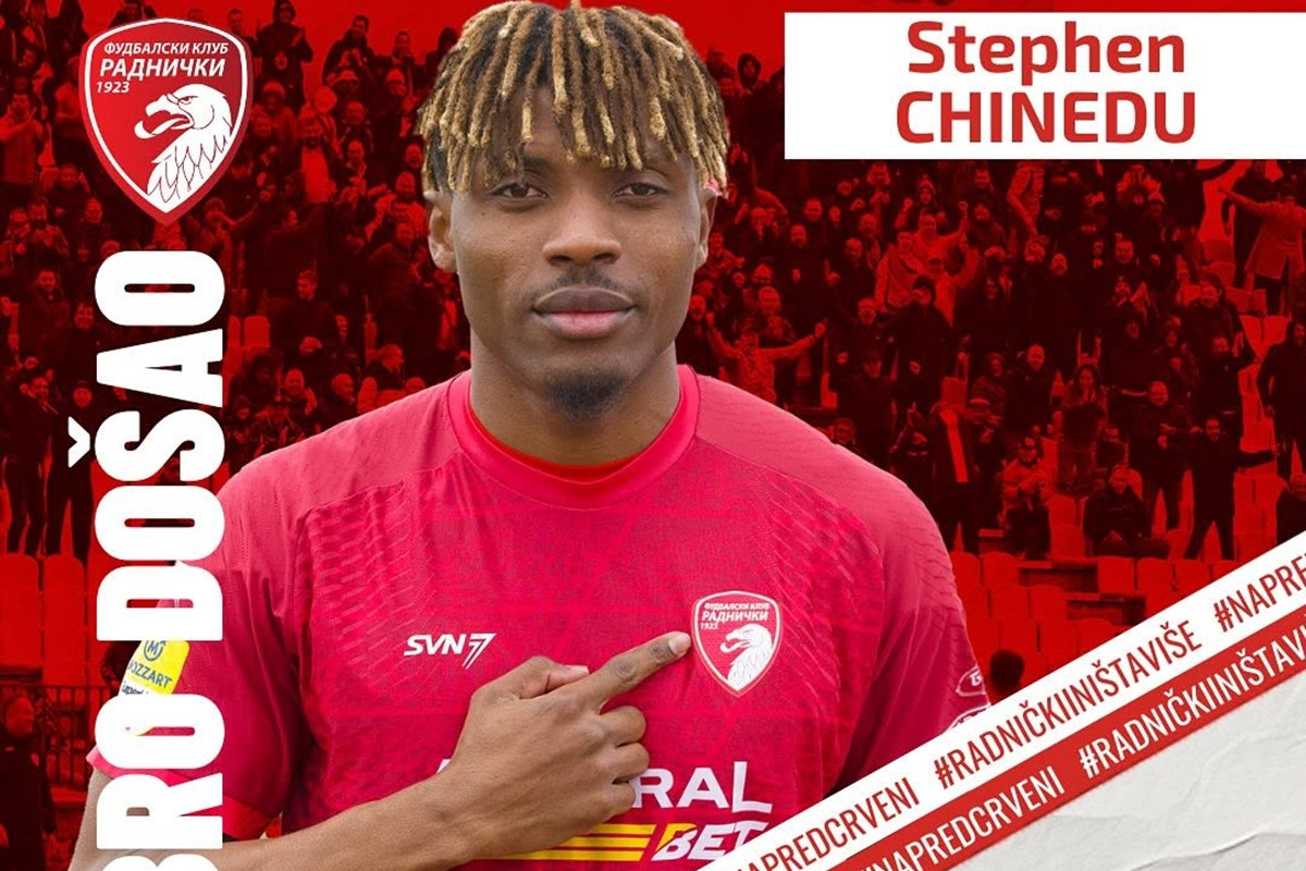 Stephen Chinedu i zvanično prešao u momčad Feđe Dudića Stephen Chinedu i zvanično prešao u momčad Feđe Dudića