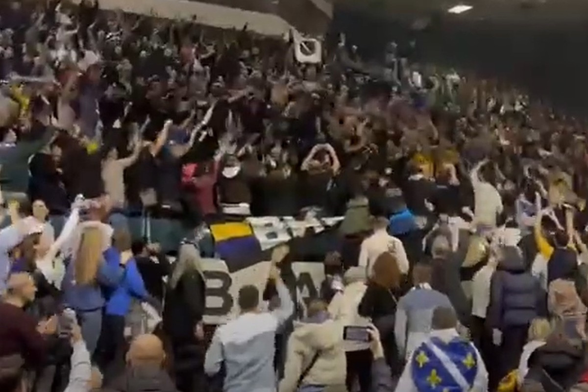 Džanan Musa poveo navijanje u Skenderiji nakon historijske partije i pobjede protiv Hrvatske Džanan Musa poveo navijanje u Skenderiji nakon historijske partije i pobjede protiv Hrvatske