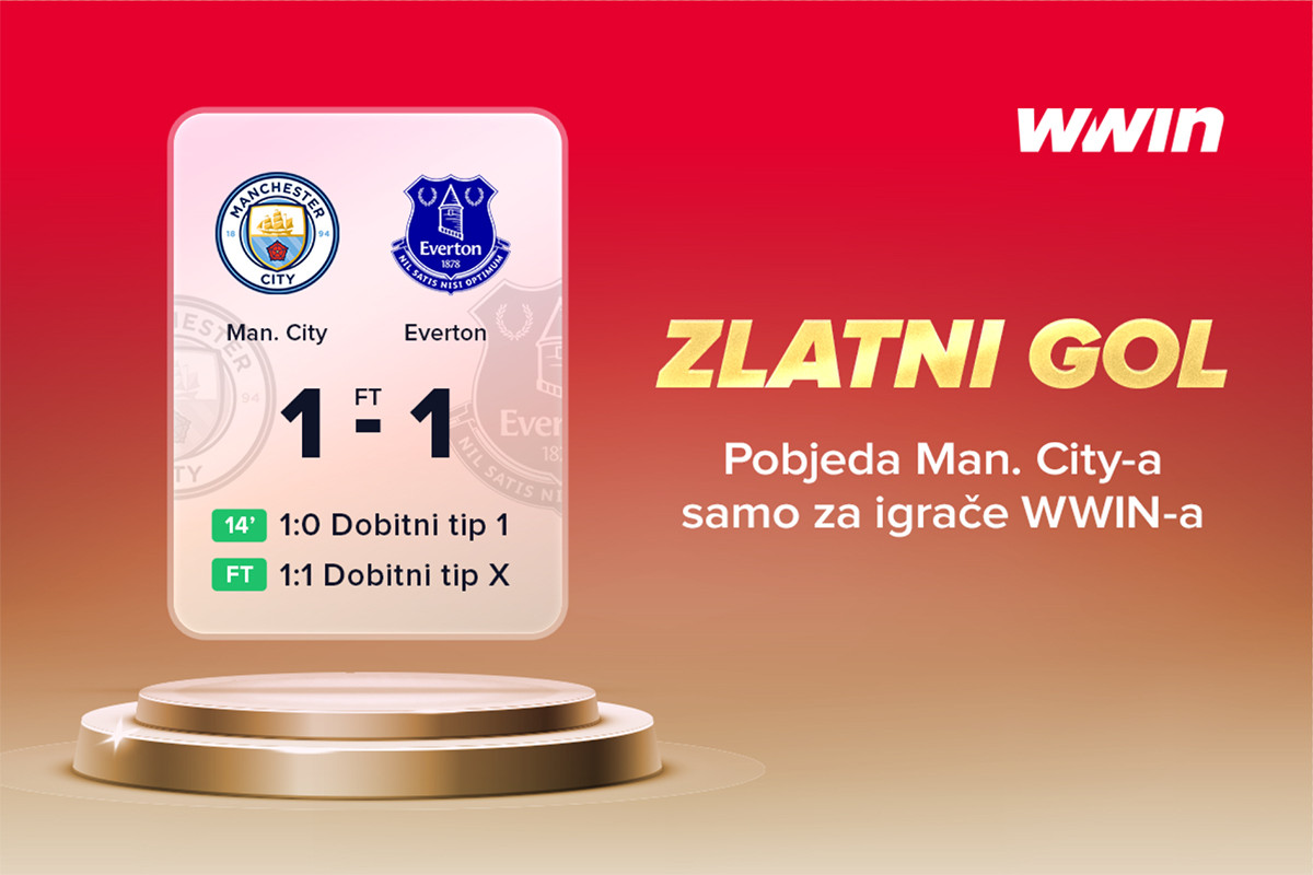 Zlatni gol WWIN-a: Sigurna leđa za vaše tikete! Pobjeda Manchester Cityja bez obzira na remi! Zlatni gol WWIN-a: Sigurna leđa za vaše tikete! Pobjeda Manchester Cityja bez obzira na remi!