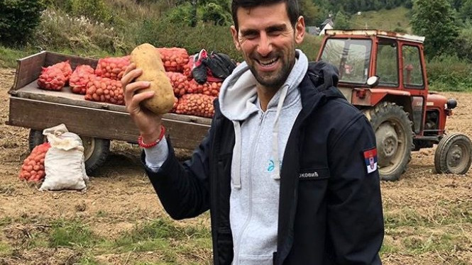 Novak Đoković vrijeme provodi na njivi: Dobio sam poneki krompir...
