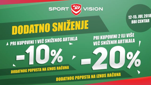 Prva Sport Vision multibrend radnja u Sarajevu