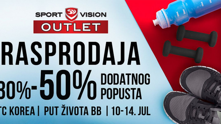 Velika rasprodaja u Sport Vision Outletu u Sarajevu