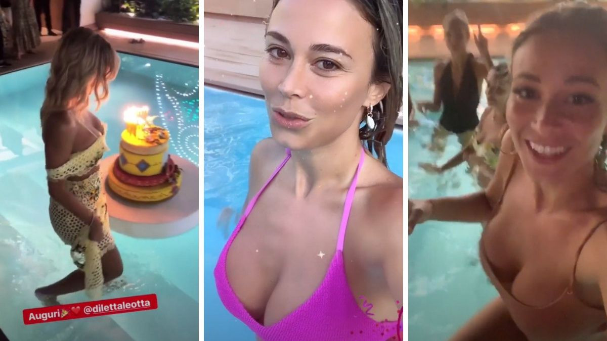 Diletta Leotta seksi plesom na bazenu proslavila rođendan