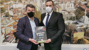 Vico Zeljković na prijemu kod Ibrahima Hadžibajrića