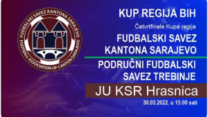 Kup regija: Reprezentacija FS Kantona Sarajevo dočekuje reprezentaciju Područnog saveza Trebinja