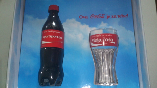 Boca Coca Cole sa natpisom SportSport.ba