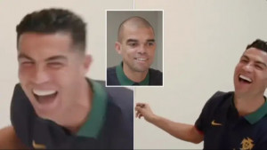 Nikada prije nismo čuli da se Ronaldo tako smije, ali čini se da na taj način samo krije svoju tugu