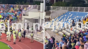 "Kosovo je Srbija" skupo ih koštalo: Navijači Rumunije dobili batine i izbačeni s tribine
