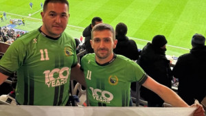 Liga prvaka, BayArena i dva Bosanca - U dresovima FK Rudar Kakanj razvijena zastava s ljiljanima