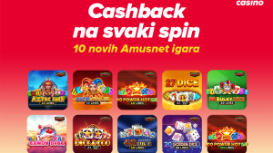 10 novih Amusnet igara uz Cashback na svaki spin!