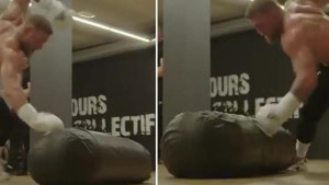Conor jedva izašao na kraj s vrećom za udaranje i poslao poruku zbog koje će ga ismijavati
