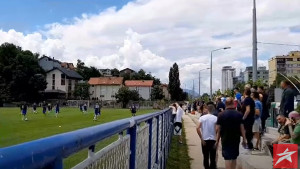 I navijači na prvom  treningu Željezničara