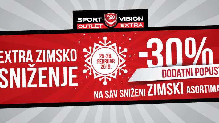 Extra zimsko sniženje u Sport Vision Outlet Extra