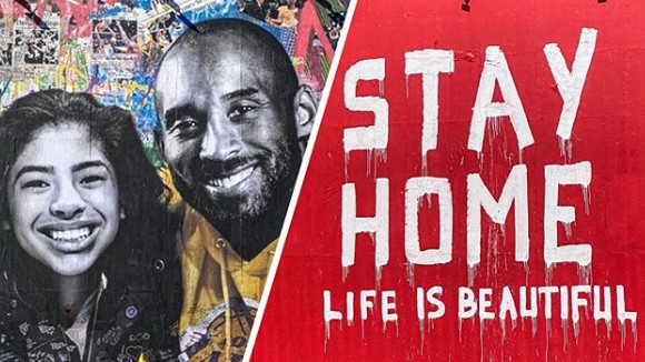 Oskrnavljen mural posvećen Kobeju i Gianni Bryant
