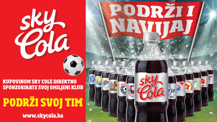 Sky Cola u novoj ambalaži lokalnih nogometnih klubova Sky Cola u novoj ambalaži lokalnih nogometnih klubova