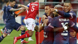 Mbappe s dva gola srušio Reims, Messi konačno debitovao za PSG