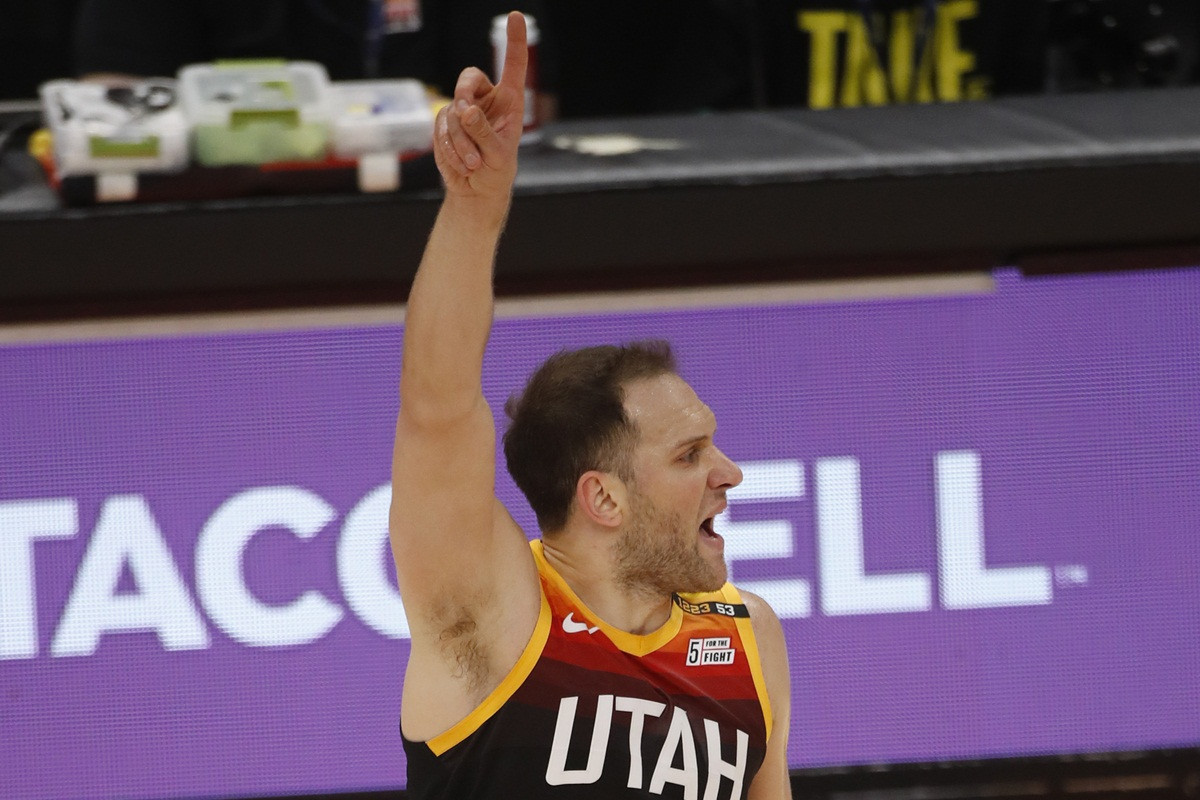 Bogdanović i Gobert vodili Utah do trijumfa, Curry junak Golden Statea, triple-double Greena
